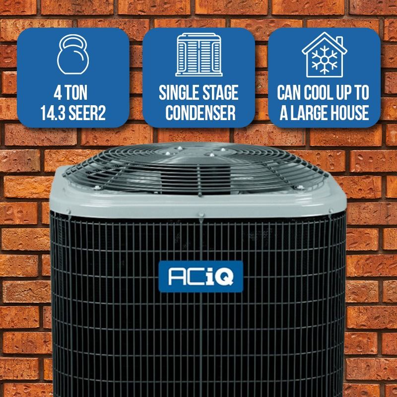 ACiQ 4 Ton 15.2 SEER2 Heat Pump Split System - R454B Single Stage - Multi-Positional