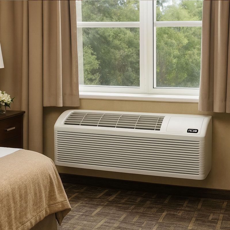 ACiQ 9,000 BTU PTAC Heat Pump Air Conditioner Unit with 3.5KW Electric Heater 208/230V - R32 ACiQ 9,000 BTU PTAC Heat Pump Air Conditioner Unit with 3.5KW Electric Heater 208/230V - R32