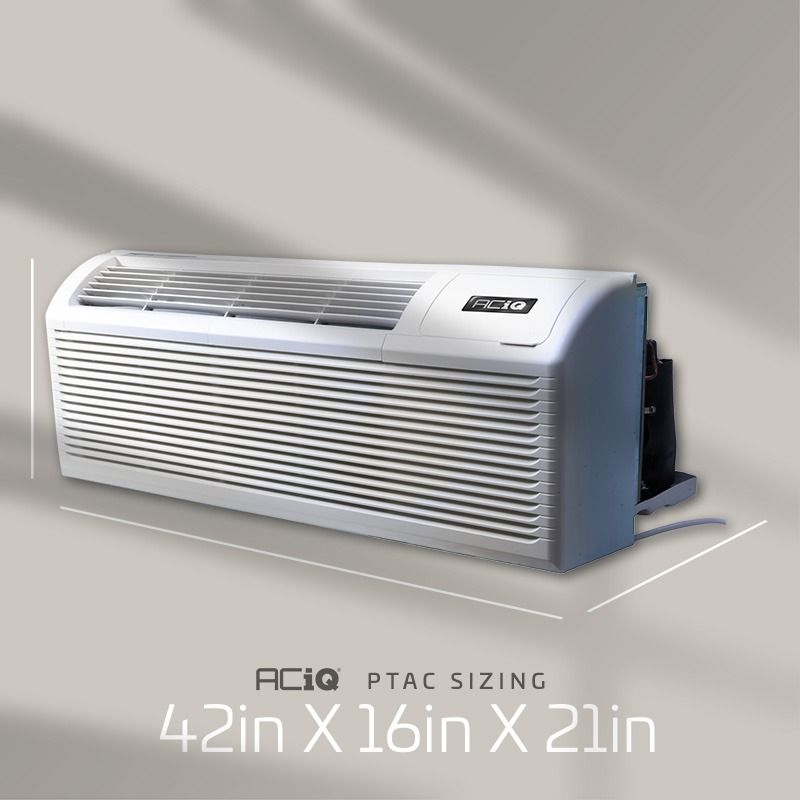 ACiQ 12,000 BTU Inverter PTAC Heat Pump Air Conditioner Unit with 3.5KW Electric Heater 208/230V - R32 - view 4