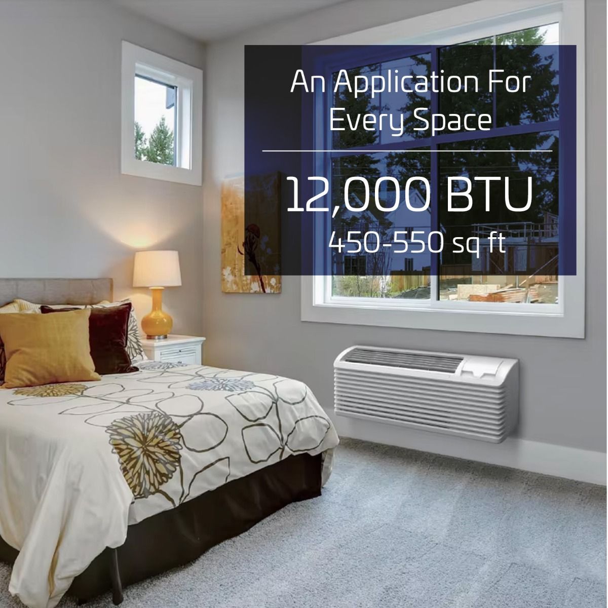 ACiQ 12,000 BTU PTAC Heat Pump Air Conditioner Unit with 3.5KW Electric Heater 208/230V - R32 - view 6