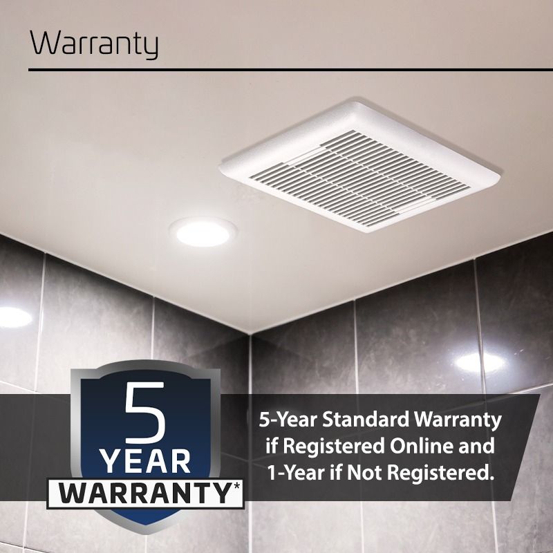 80 CFM 1.0 Sones ACiQ UltraCompact Bathroom Exhaust Fan - view 9