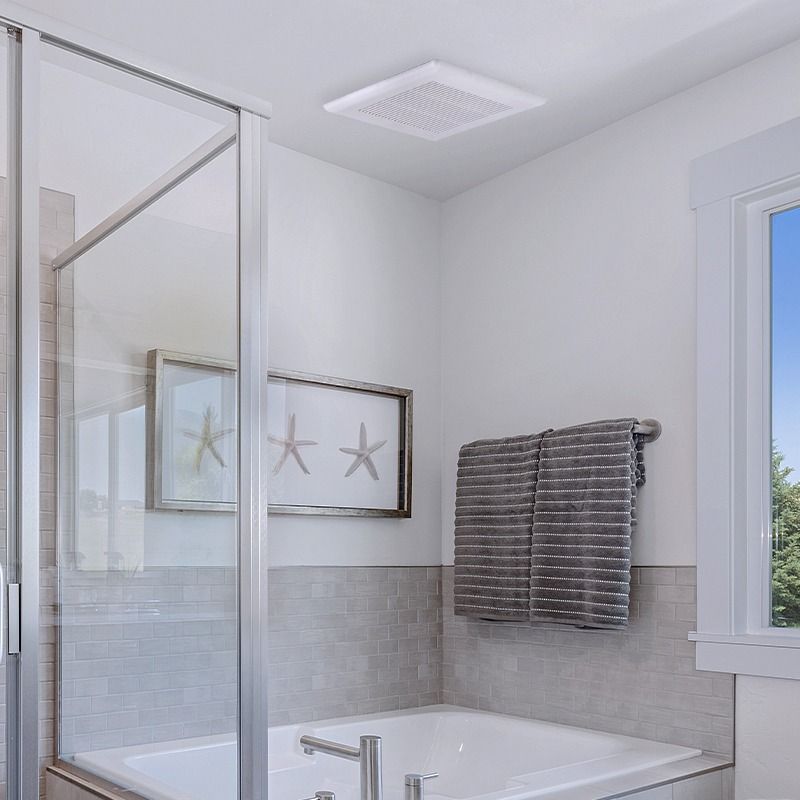 50-80-100 CFM 0.3 Sones ACiQ Ultra Quiet Bathroom Exhaust Fan with Humidity Control - view 6